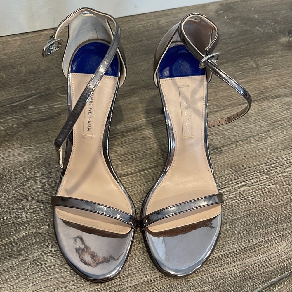 Stuart Weitzman metallic pumps
